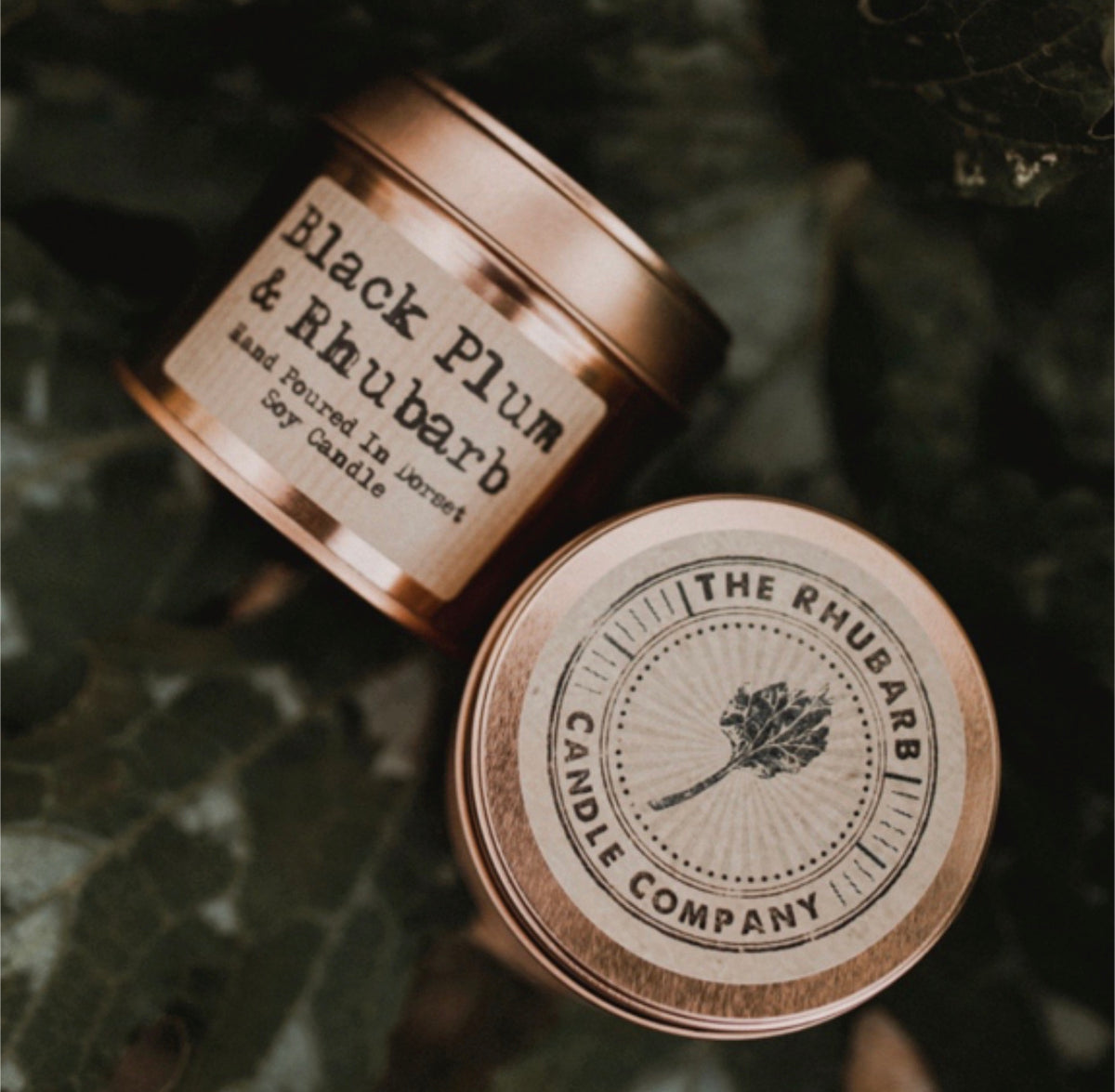 Black Plum & Rhubarb The Rhubarb Candle Company