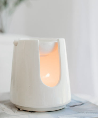 White Oxford Wax Melt Burner