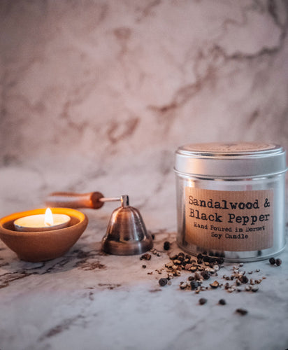 Sandalwood & Black Pepper Artisan Soy Candle