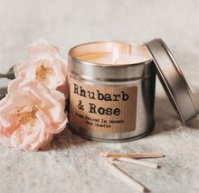 Load image into Gallery viewer, Rhubarb &amp; Rose Artisan Soy Candle