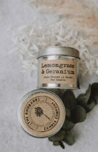 Load image into Gallery viewer, Lemongrass &amp; Geranium Artisan Soy Candle