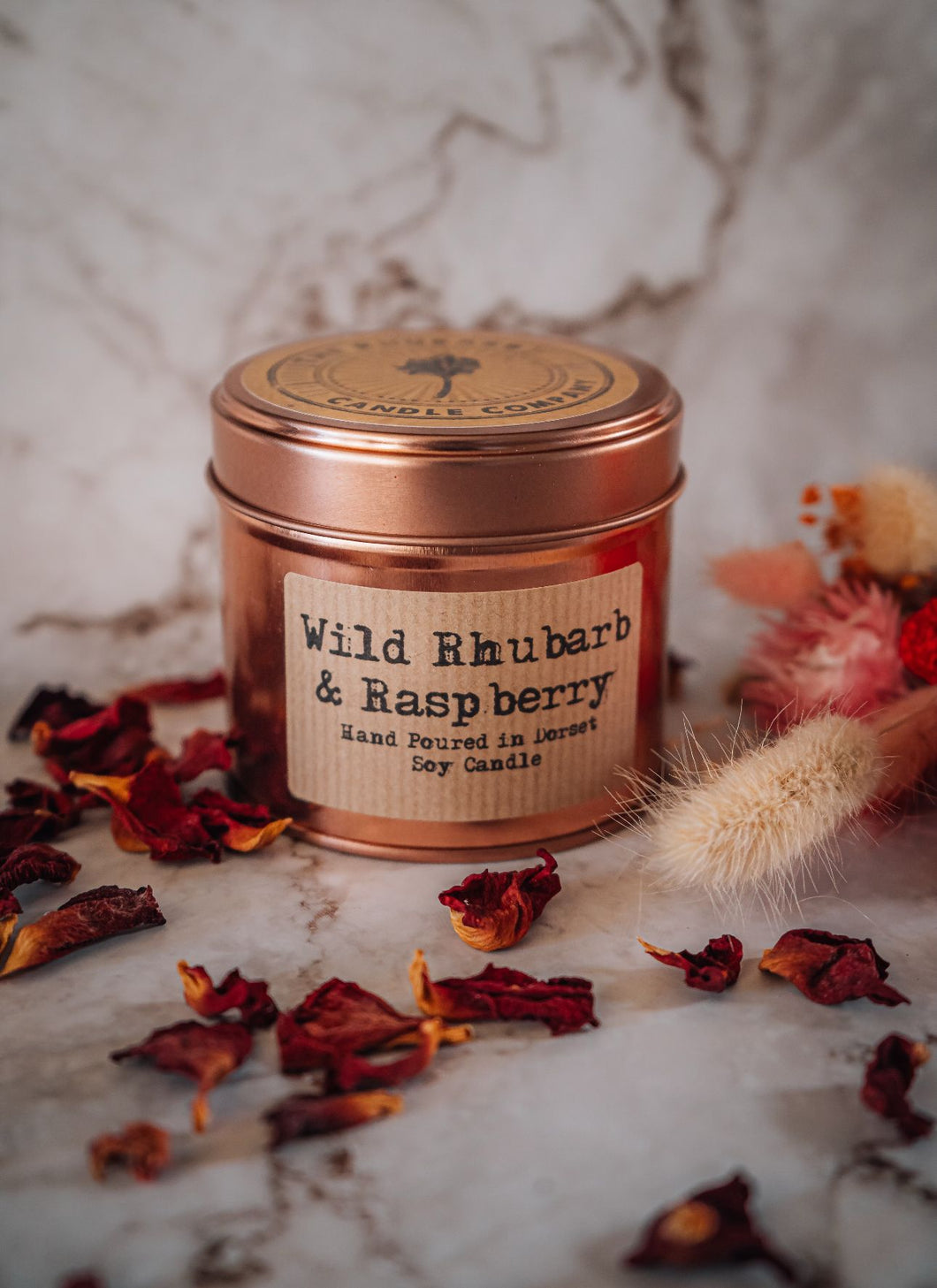 Wild Rhubarb & Raspberry Artisan Soy Candle