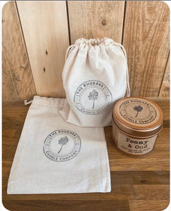 Natural Cotton Bag For Candles