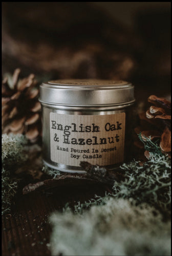 English Oak & Hazelnut Artisan Soy Candle